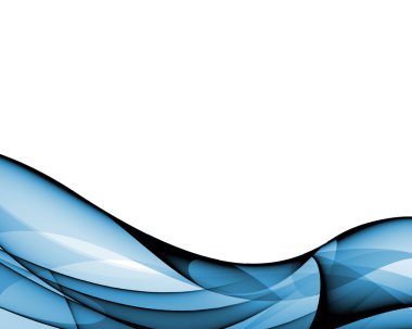 Abstract wave composition clipart