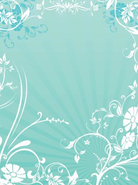 Background with beautiful floral pattern clipart