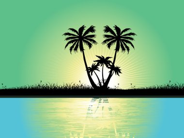 Abstract tropical background clipart