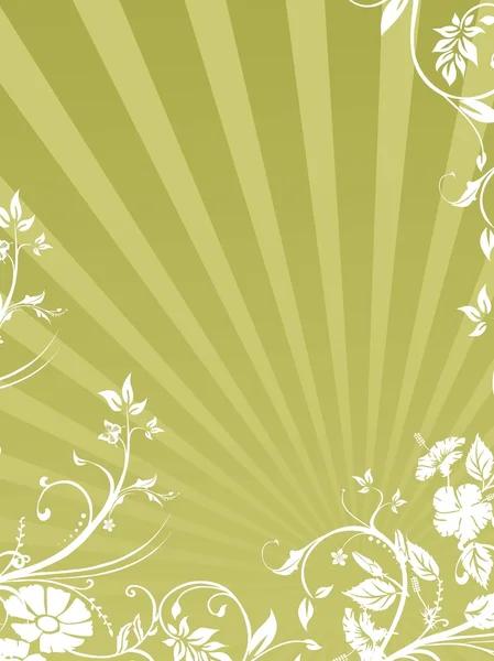 Rayons fond blanc fleurir — Image vectorielle