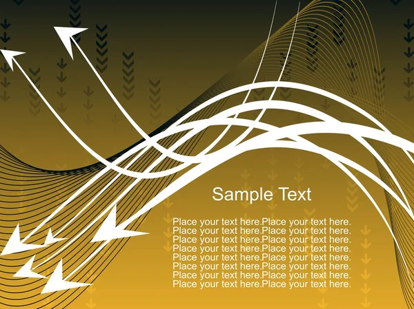 抽象的箭头和波浪背景 — 图库矢量图片