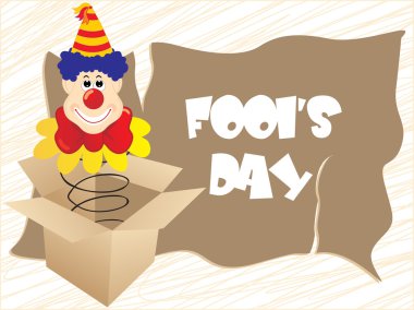 Illustration for fools day clipart