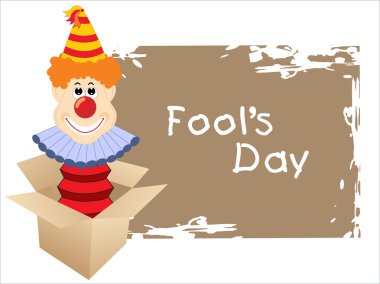 Vector illustration for fools day clipart