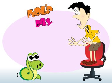 Abstract fool day background, wallpaper clipart