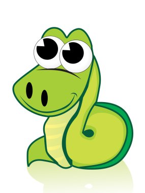 Vector illustration of a generic snake clipart