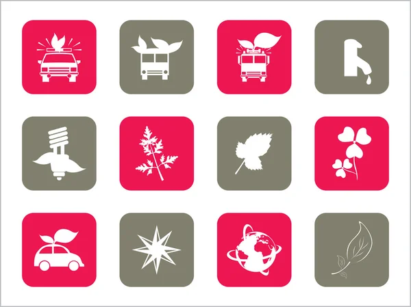 Illustration of set of icons — Stock Vector