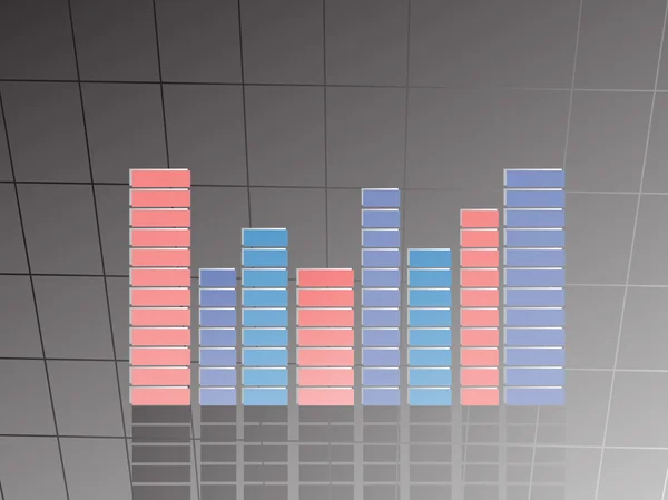 Background of musical graph — Stockvector