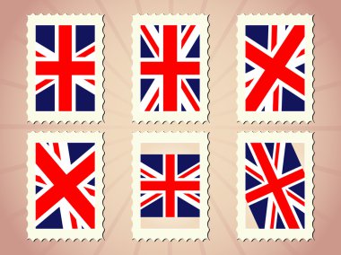 UK Flag Stamp clipart