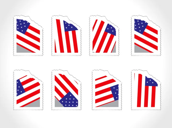 Illustration de notre drapeau avec billet — Image vectorielle