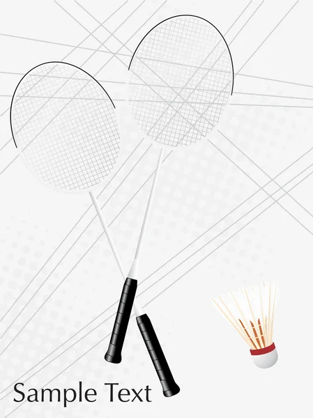 Badminton em segundo plano — Vetor de Stock