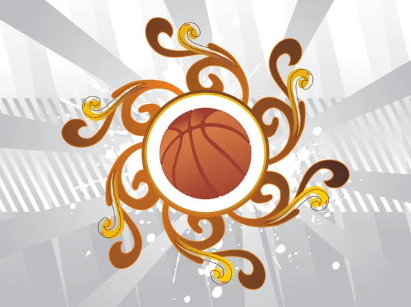 Basketball, papier peint vectoriel — Image vectorielle