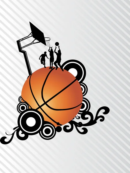 Basketbal heiying, ilustrace — Stockový vektor