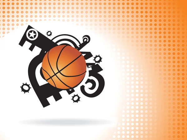 Basketbal vektorové pozadí — Stockový vektor
