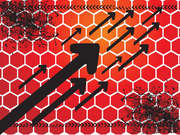 Textur Hintergrund mit Pfeilspitze — Stockvektor