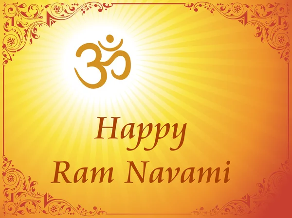 Card for ramnavami festival — Stock Vector