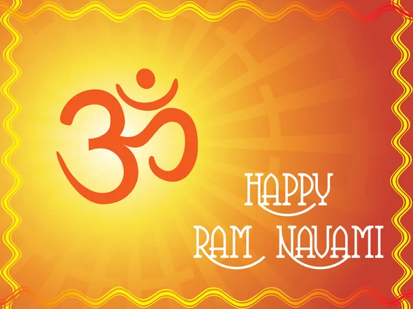 Ramnavami tebrik kartı — Stok Vektör