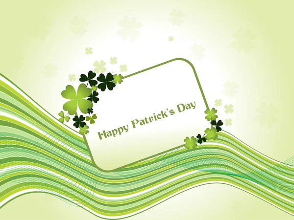 Background with patrick day banner — Stock Vector