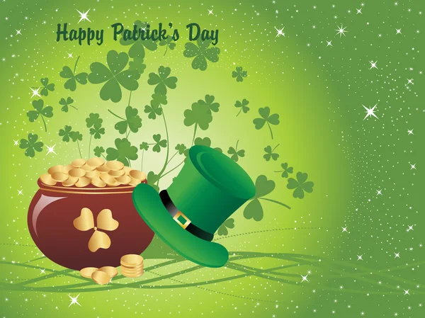 Wallpaper for happy st patrick day — Stock Vector
