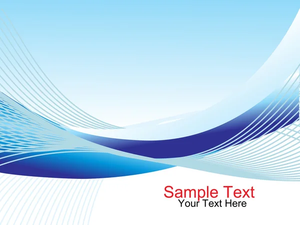 Vector waves and place for your text — Stock Vector