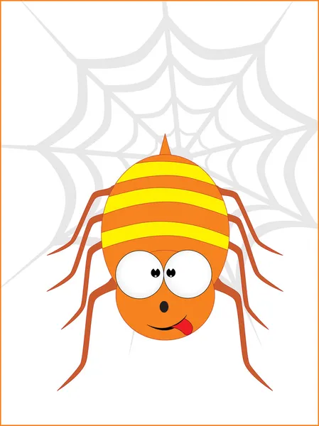 Ilustrace roztomilé pavouk — Stockový vektor