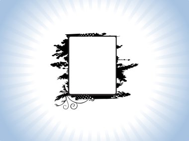 Background with grungy frame clipart