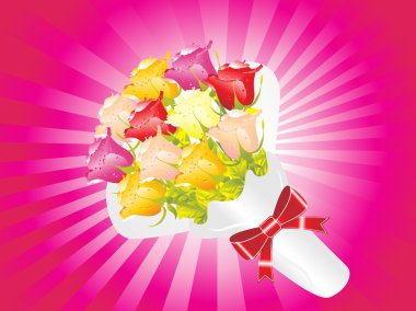 Beautifull flower bouque clipart