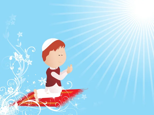 Illustration en ramadan — Image vectorielle