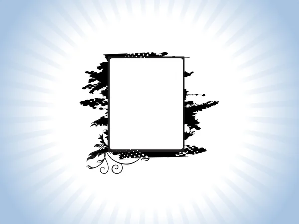 Background with grungy frame — Stock Vector