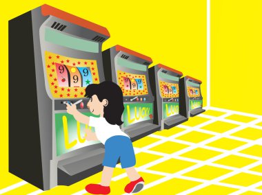 slot makinesidir oynamaya çocuk