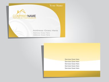 Vector business card clipart