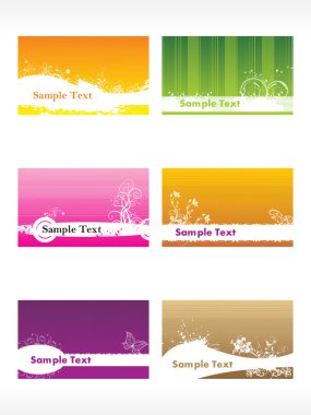 Business card with grunge background clipart