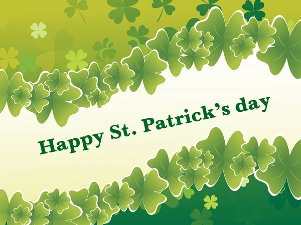 Fond d'écran de jour de St. Patrick — Image vectorielle
