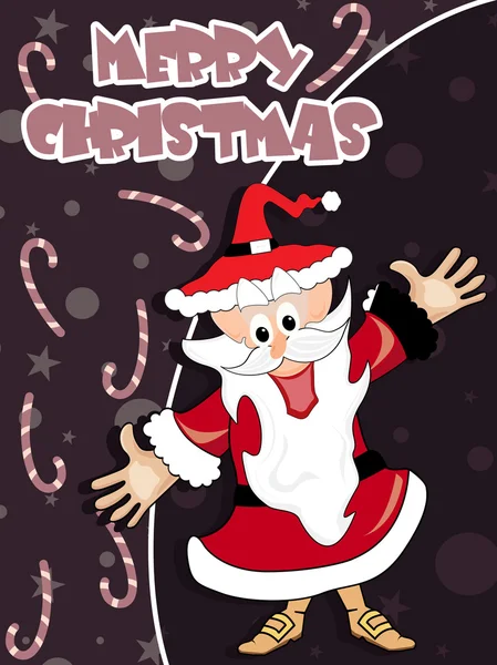 Background with santa claus — Stock Vector