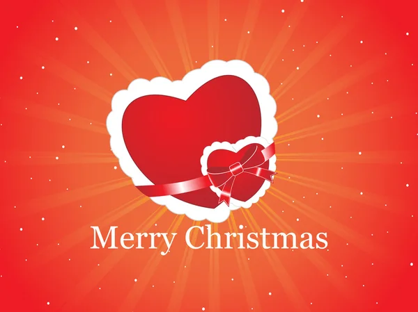 Cartão de Natal com amor —  Vetores de Stock