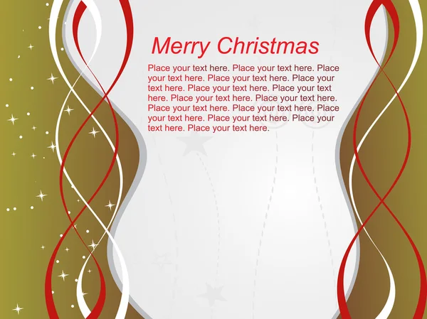 Courbe ligne joyeux fond de Noël — Image vectorielle