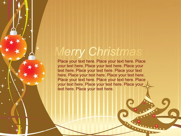 Composizione cartolina di Natale — Vettoriale Stock