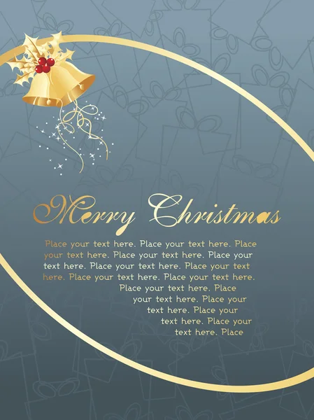 Feliz Navidad tarjeta de día, fondo de pantalla — Archivo Imágenes Vectoriales