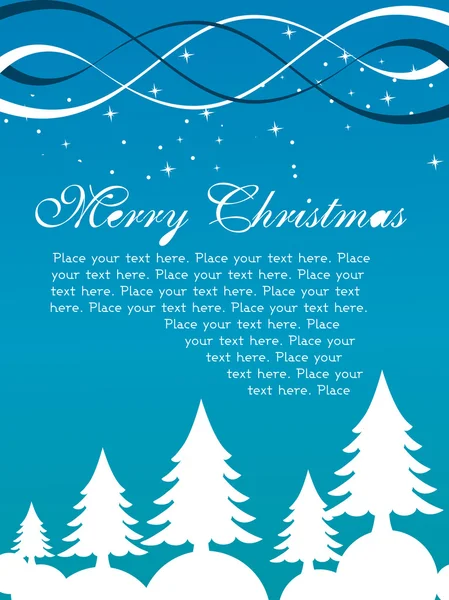 お祝いのクリスマス カード — ストックベクタ