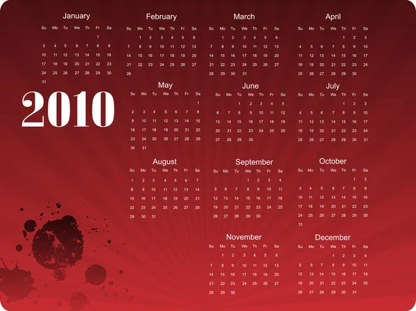Kalendář s výstřední spot — Stockový vektor