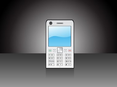 Cell phone illustration clipart