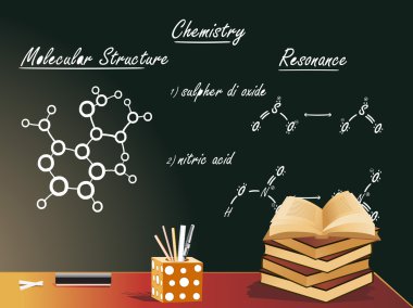 Chemistry class vector illustration clipart