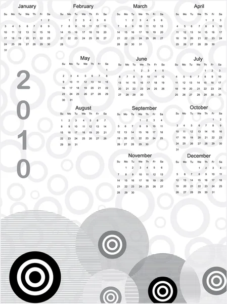Vektorové ilustrace z kalendáře — Stockový vektor