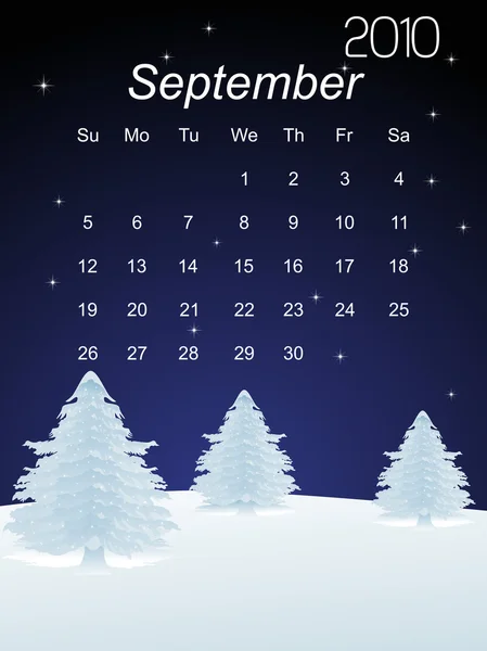 Kerst patroon kalender — Stockvector