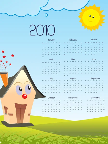 Hintergrund mit Kalender — Stockvektor