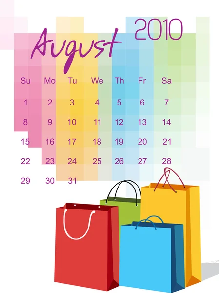 Vektorové stylový vzor kalendáře — Stockový vektor