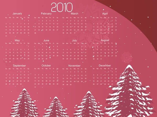 Kalendář pro nový rok — Stockový vektor