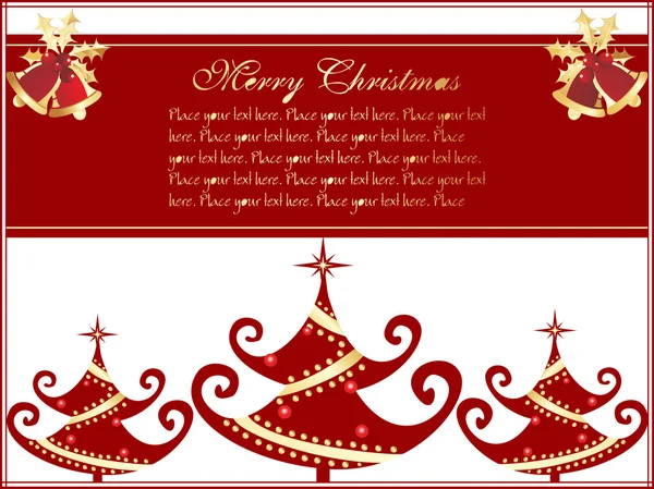 Merry christmas day greeting card — Stock Vector