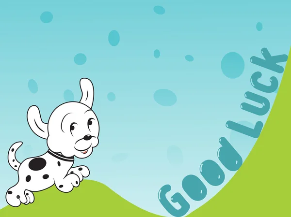 Cheerful puppy vector, illustration — Stock Vector