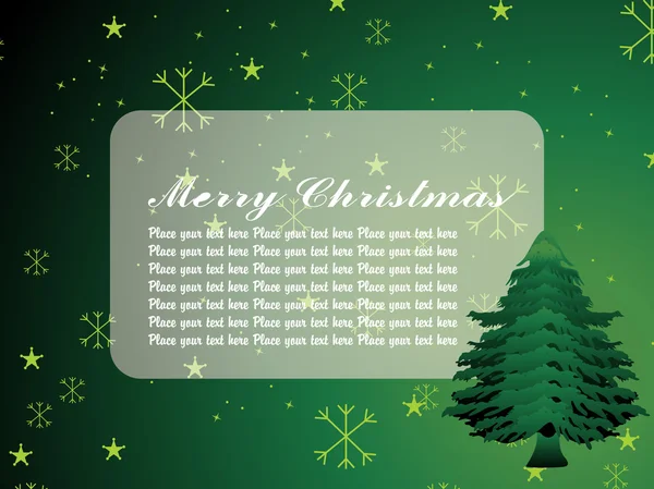 Fond d'écran avec arbre de Noël — Image vectorielle
