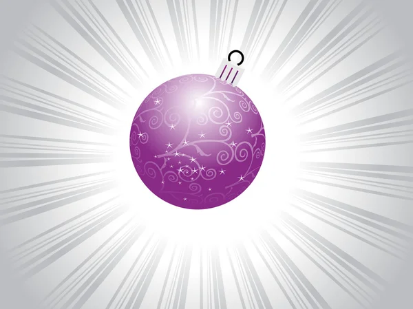 Fondo con bola de Navidad — Archivo Imágenes Vectoriales